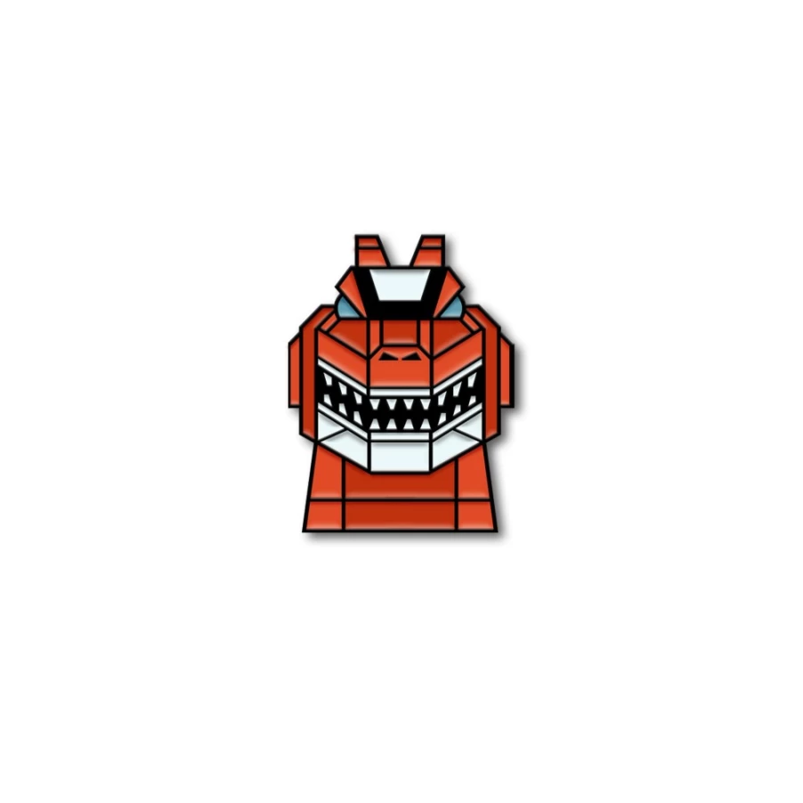 Super7 Mighty Morphin Power Rangers T-Rex Zord Collectible Enamel Pin - Limited Edition