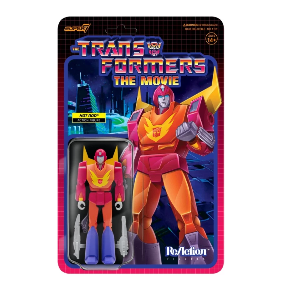 Super7 Transformers Reaction Figure Wave 4 - Hot Rod Action Figure Collectible