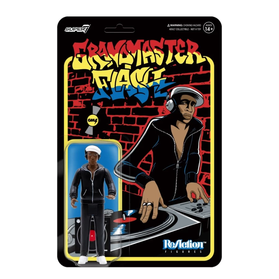 Super7 Grandmaster Flash 6-Inch Reaction Action Figure - Hip Hop Collectible Toy