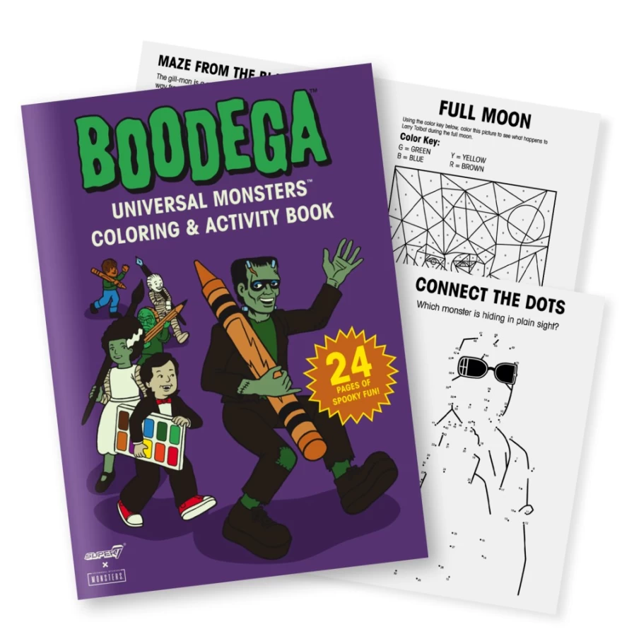 Super7 Universal Monsters Coloring Book - Classic Horror Art for Adults & Kids, Scary Creature Designs, Printable PDF or Physical Copy