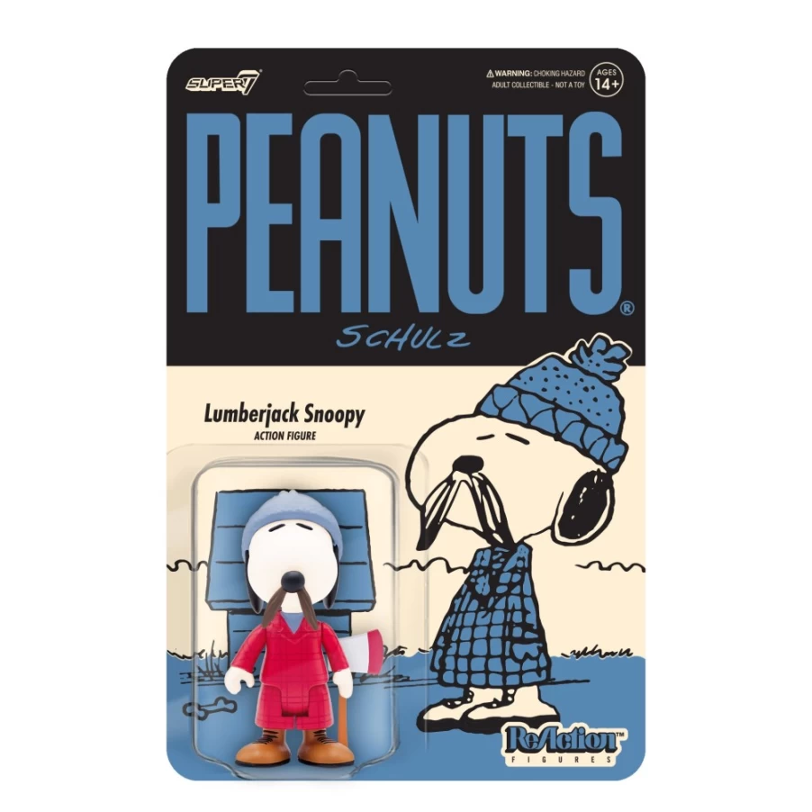 Super7 Lumberjack Snoopy Action Figure - Peanuts Wave 5 Collectible