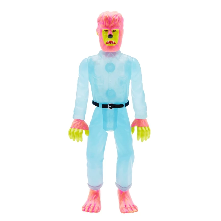 Super7 Universal Monsters Glow-In-The-Dark Wolfman Reaction Figure - Collectible Toy