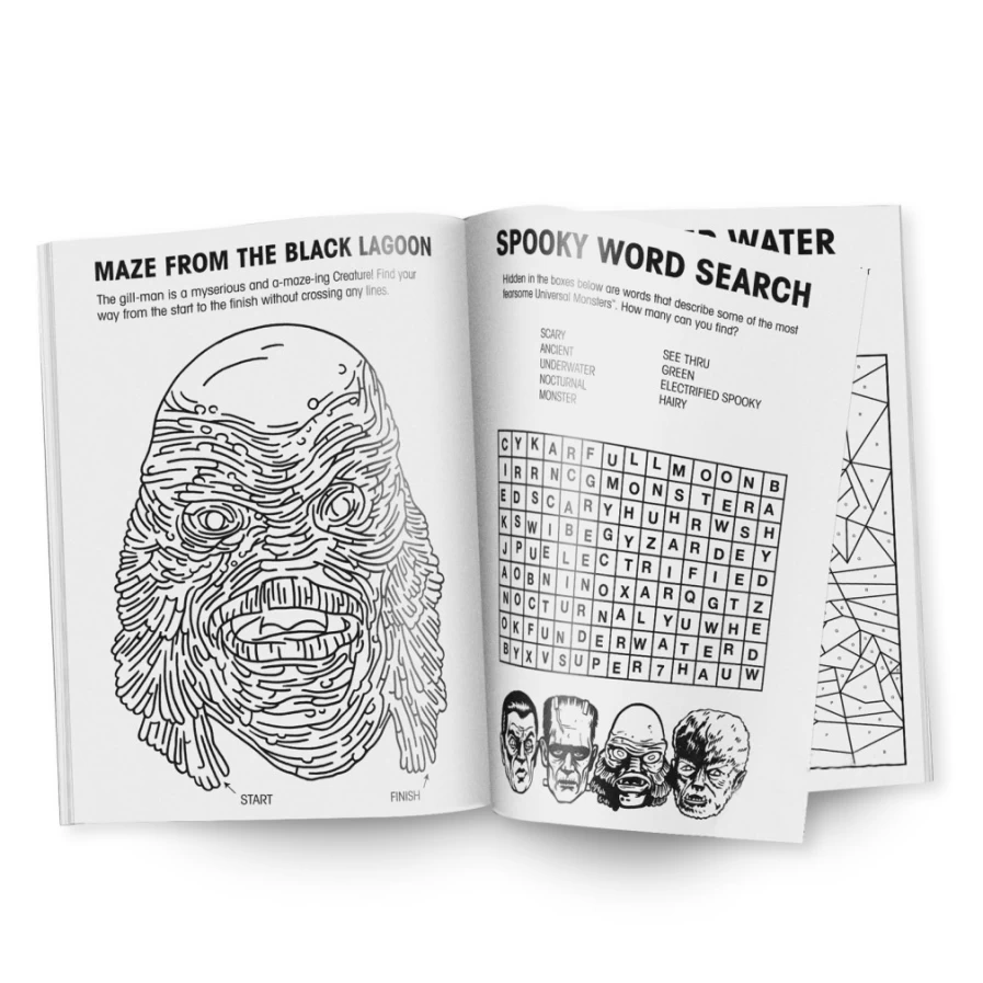 Super7 Universal Monsters Coloring Book - Classic Horror Art for Adults & Kids, Scary Creature Designs, Printable PDF or Physical Copy