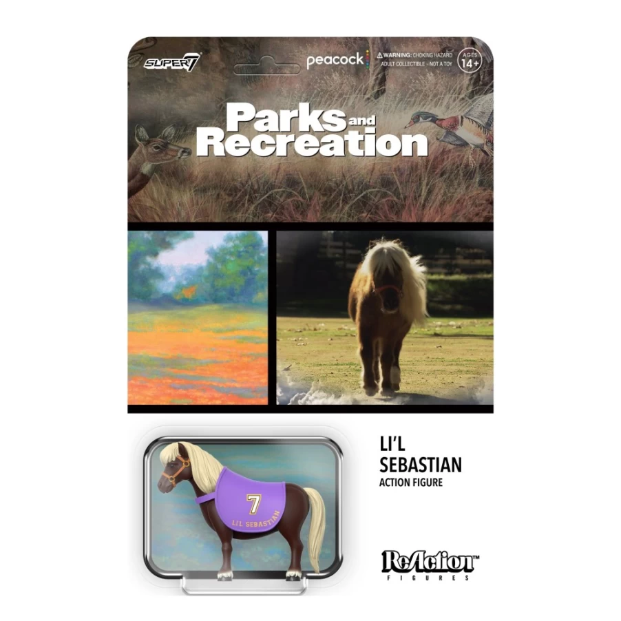 Super7 Parks And Recreation Li'L Sebastian Reaction Figure Wave 2 Collectible Toy