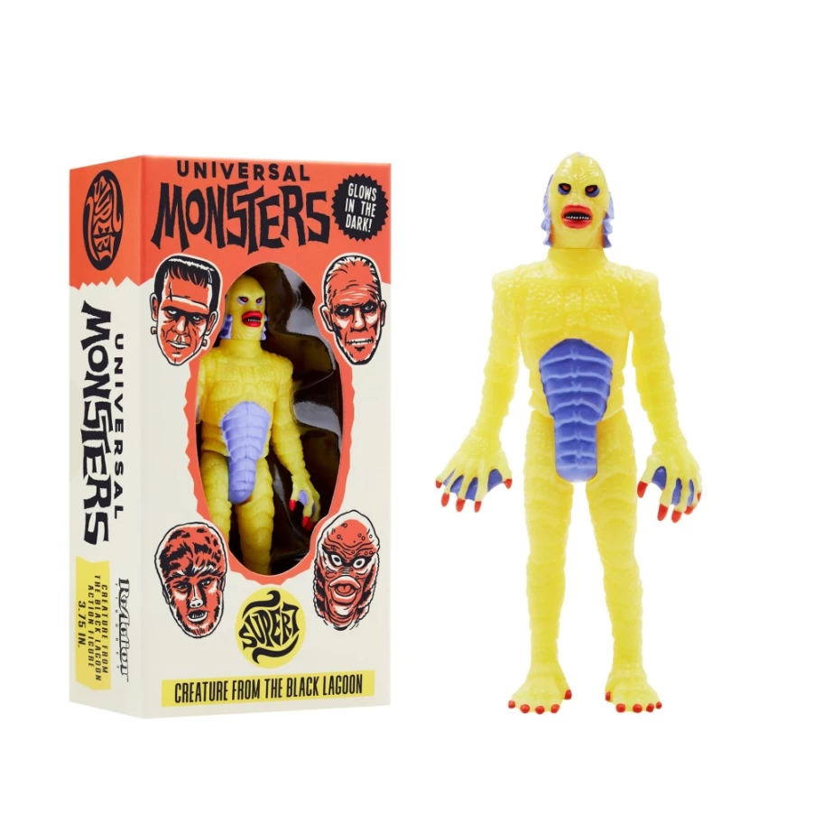Super7 Universal Monsters Glow-In-The-Dark Creature From The Black Lagoon Reaction Action Figure