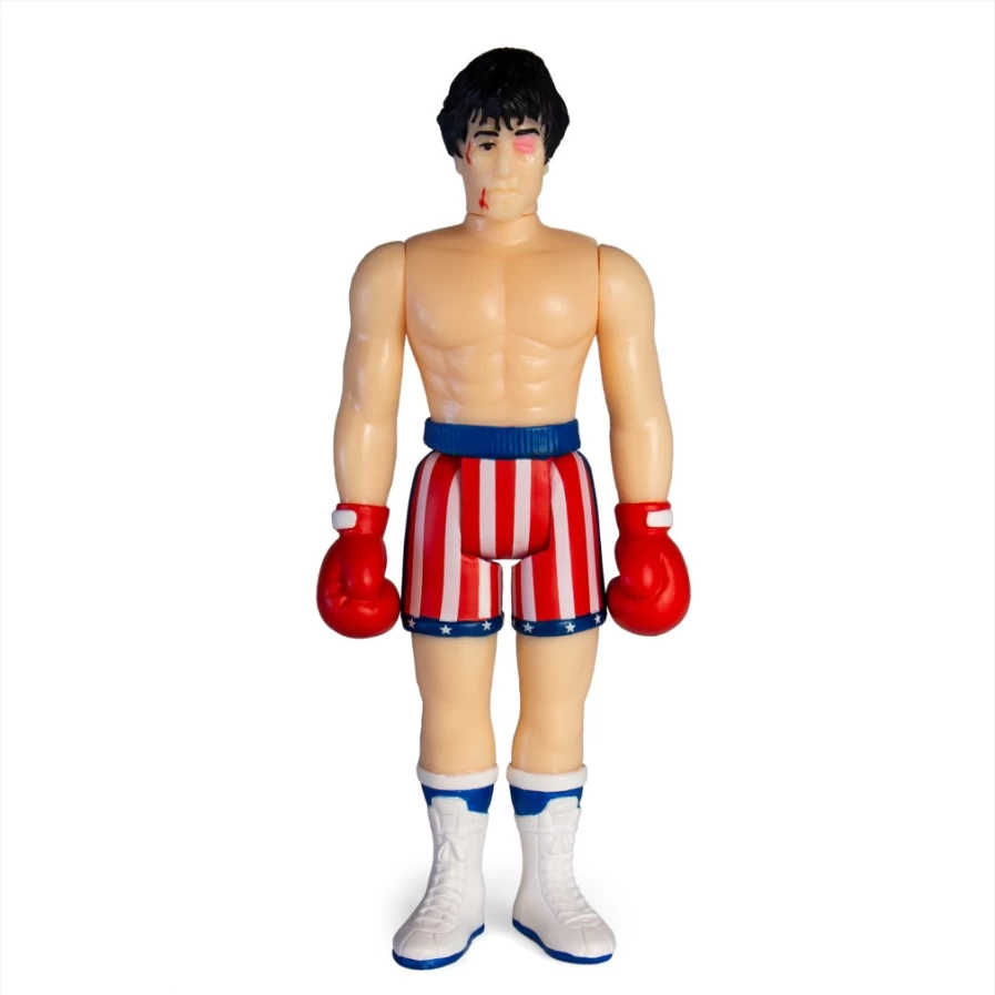 Super7 Rocky Balboa Beat-Up Action Figure - Rocky Reaction Collectible
