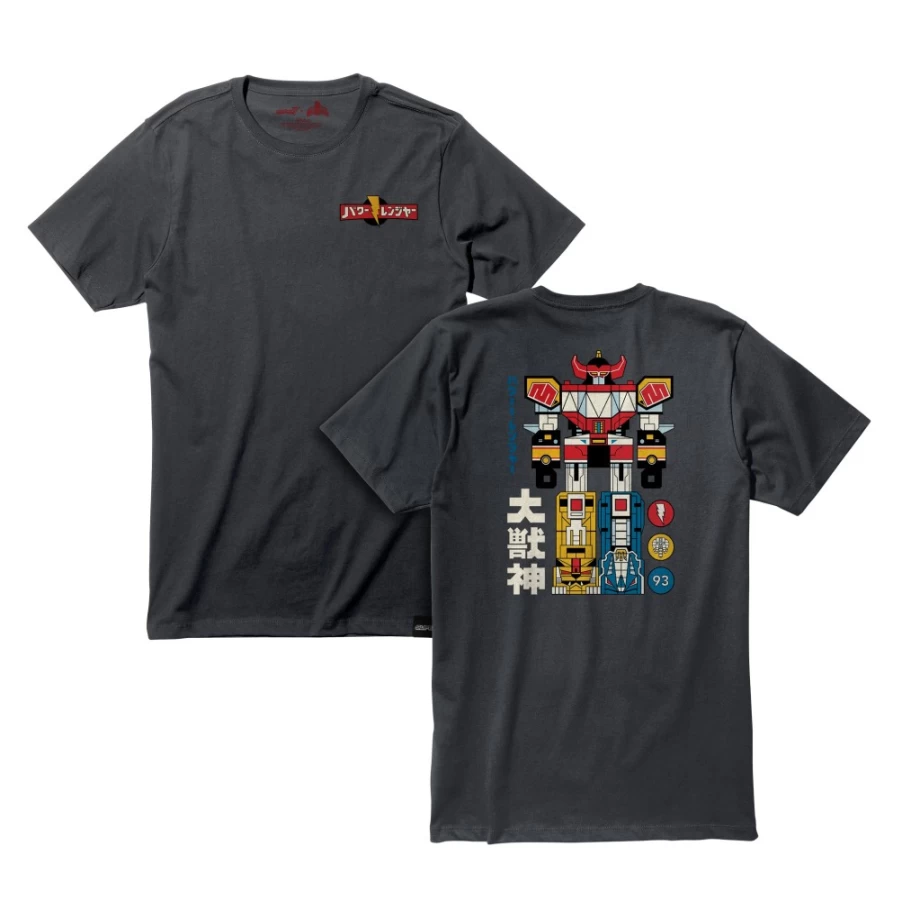 Super7 Mighty Morphin Power Rangers Megazord Graphic T-Shirt for Adults and Kids