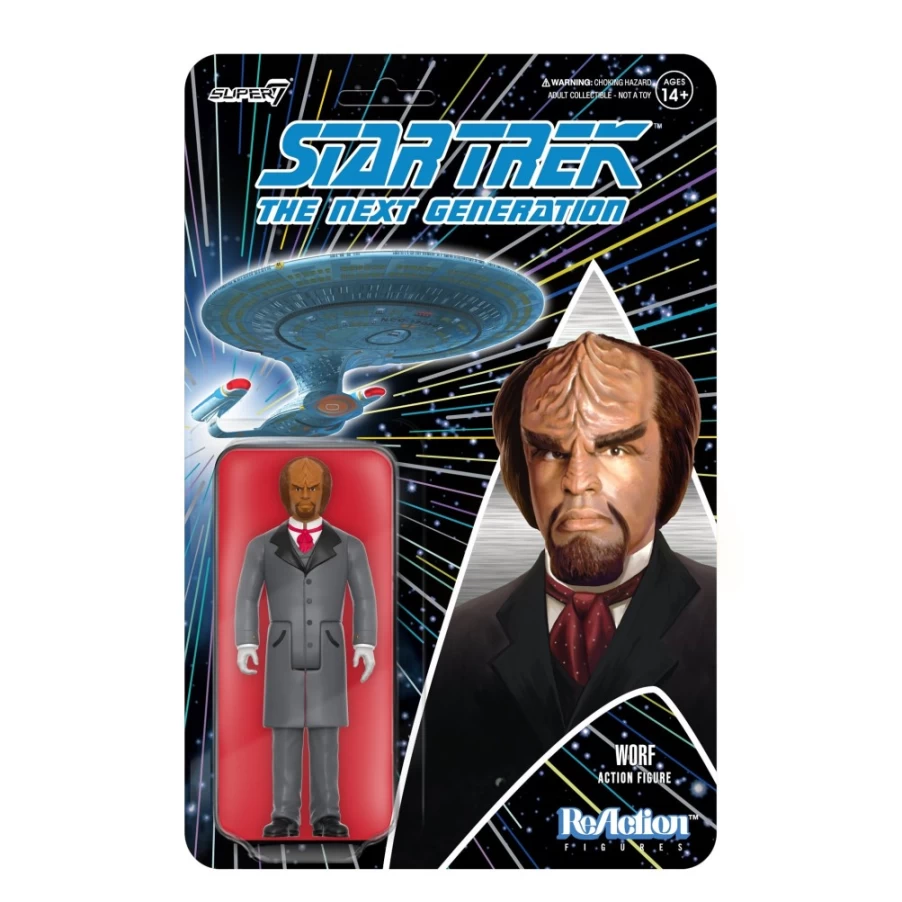 Super7 Star Trek: The Next Generation Wave 3 Action Figure - Victorian Worf Collectible