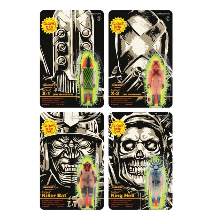Super7 SDCC Exclusive Monster Glow 4-Pack Action Figure Set
