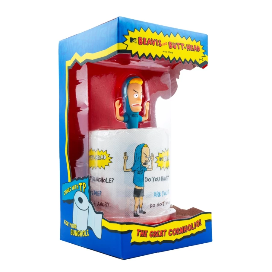 Super7 Beavis & Butthead Reaction W1 - Cornholio Action Figure Box Set with Trading Cards