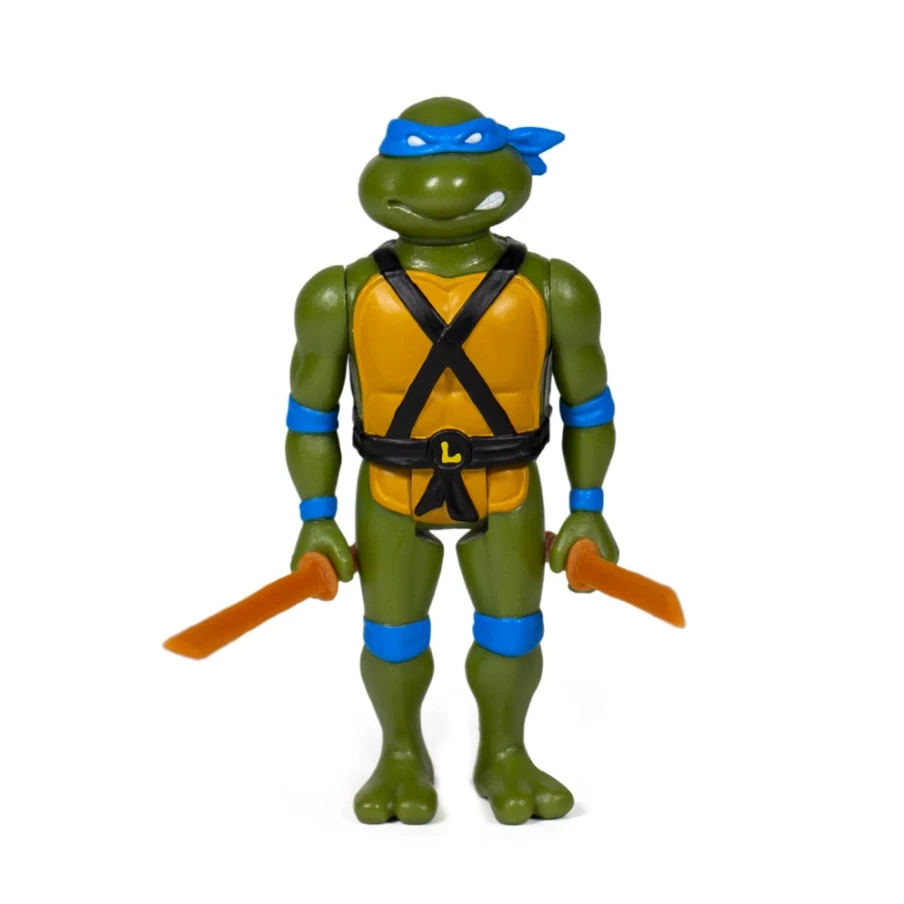 Super7 Teenage Mutant Ninja Turtles Leonardo Action Figure - Collectible TMNT Reaction Series