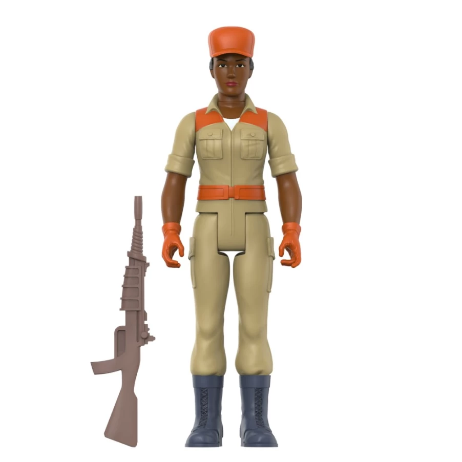 Super7 G.I. Joe Reaction Figures Wave 3 - Female Combat Engineer with Brown Bun Hair Action Figure