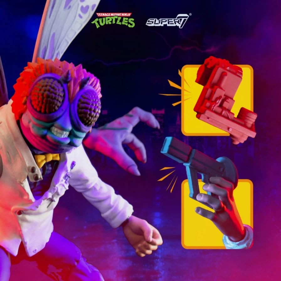Super7 Ultimates! Teenage Mutant Ninja Turtles Baxter Stockman Action Figure Version 2