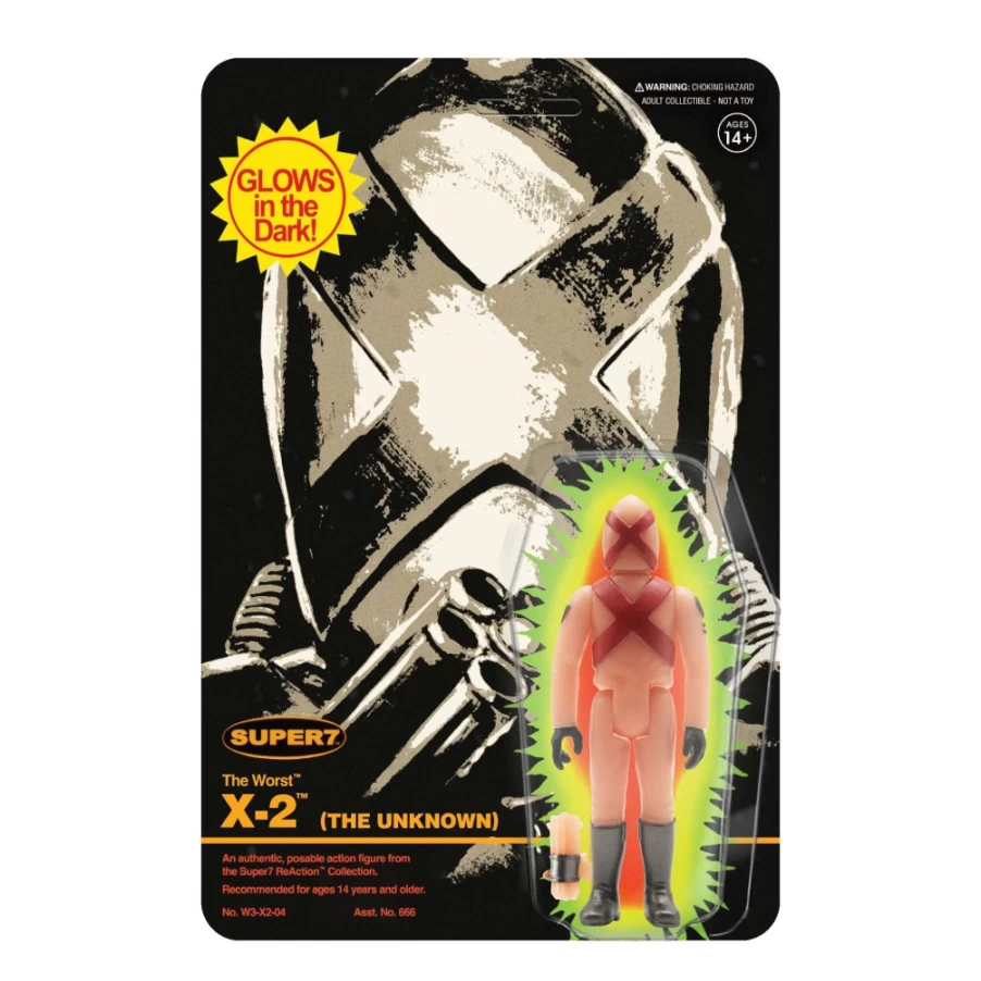 Super7 X-2 Monster Glow Reaction Figure - SDCC 2022 Exclusive Collectible