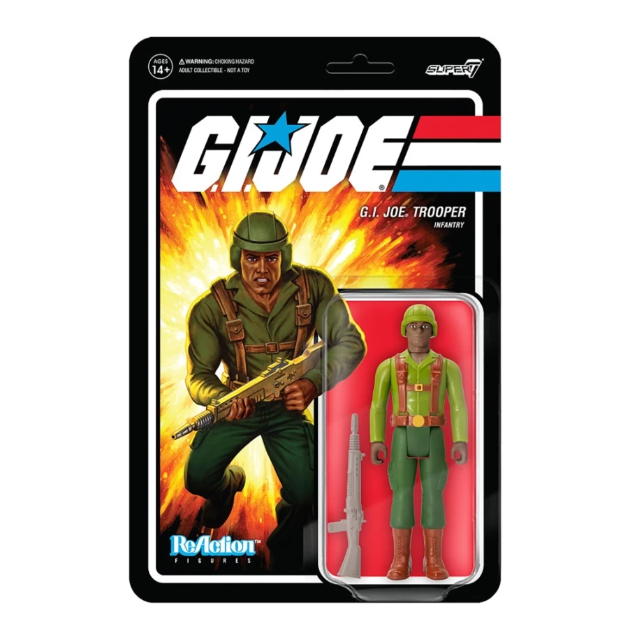 Super7 G.I. Joe Reaction Figures Wave 1 - Greenshirt (Brown) Action Figure Collectible