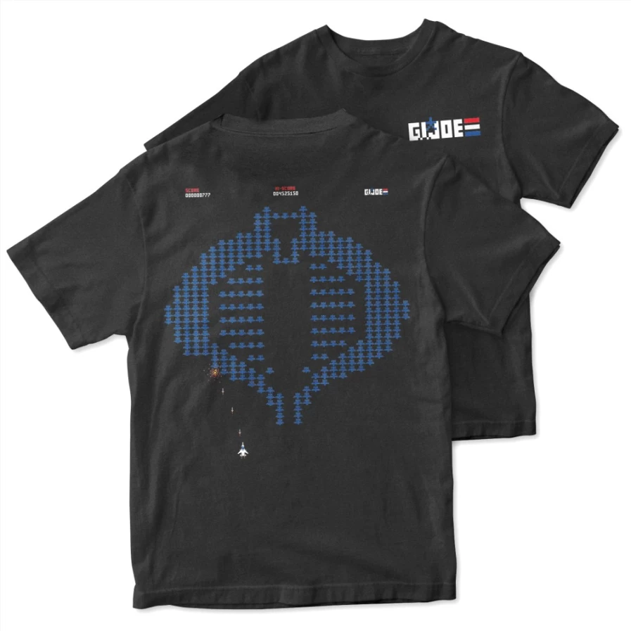 Super7 Retro 8-Bit G.I. Joe T-Shirt Featuring Cobra Commander Design