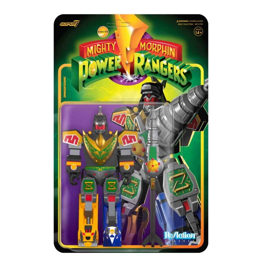 Super7 Mighty Morphin Power Rangers Dragonzord Battle Mode Action Figure - Wave 3 Collectible