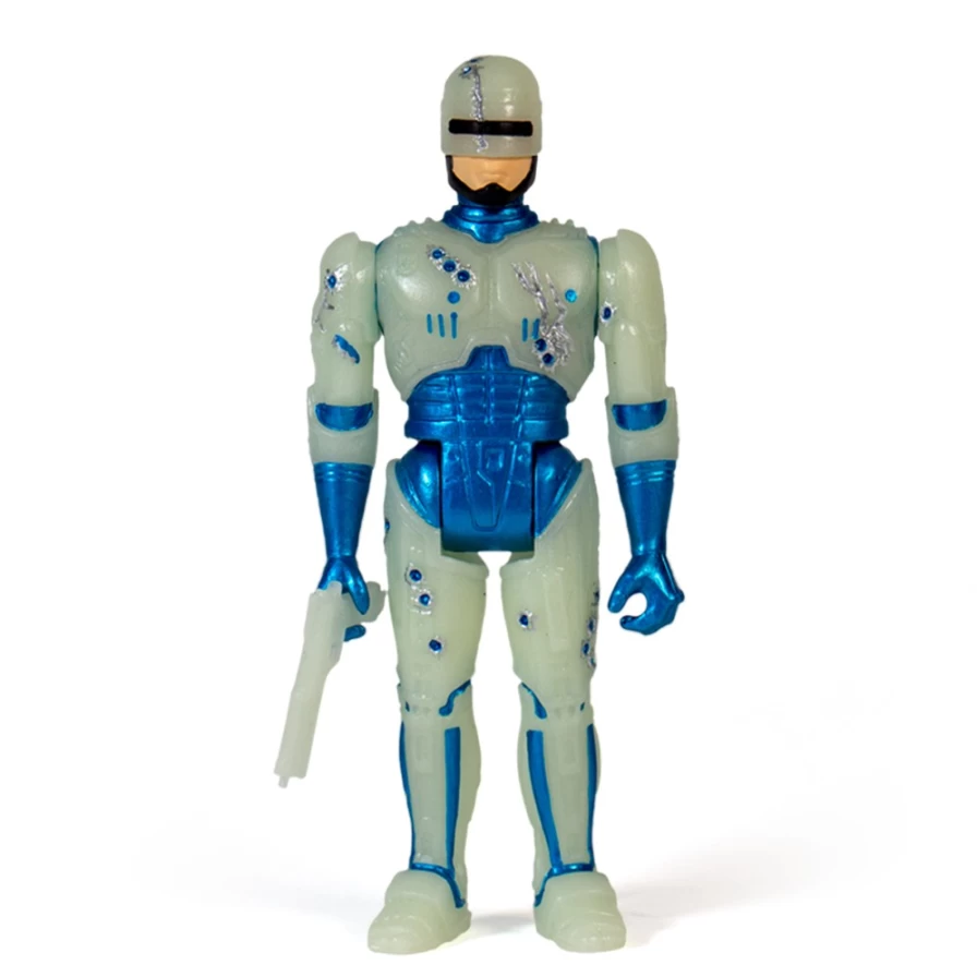 Super7 Robocop Glow in The Dark Battle Damaged Action Figure - ReAction Series Collectible