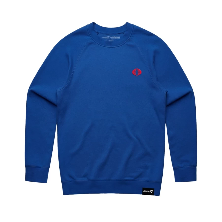 Super7 G.I. Joe Cobra Logo Embroidered Sweatshirt - Officially Licensed Fleece Pullover
