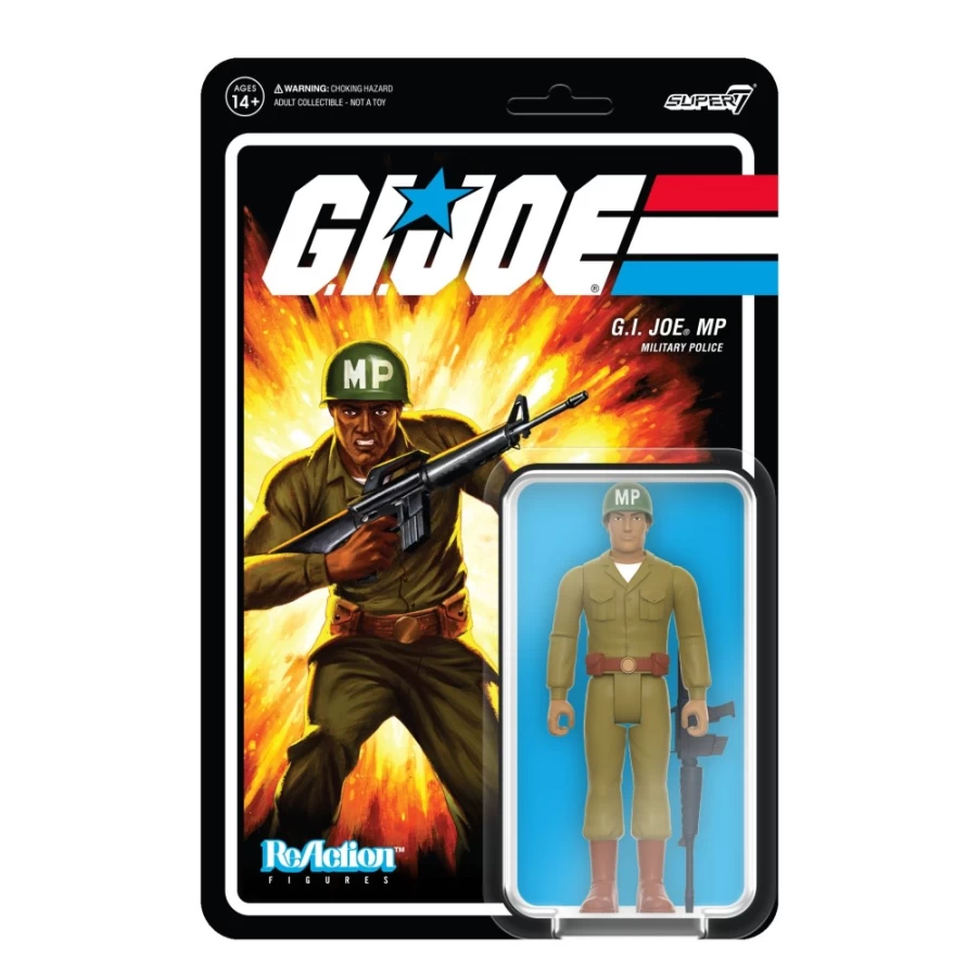 Super7 G.I. Joe Reaction Figures Wave 5 - MP Clean Shaven Action Figure (Brown Hair)