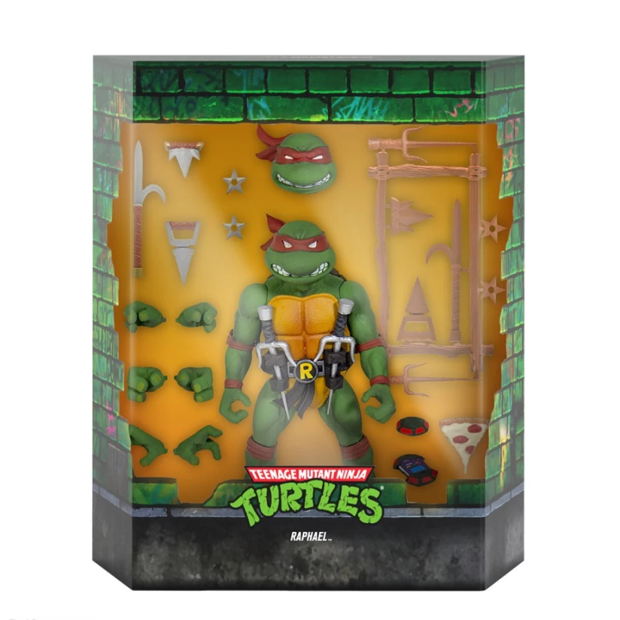 Super7 Teenage Mutant Ninja Turtles Ultimates! Raphael V2 Action Figure - Wave 1 Collectible