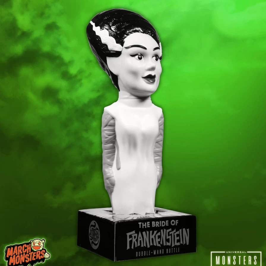 Super7 Universal Monsters Super Soapies Wave 3 - Bride Of Frankenstein Silver Screen Edition Collectible Figure