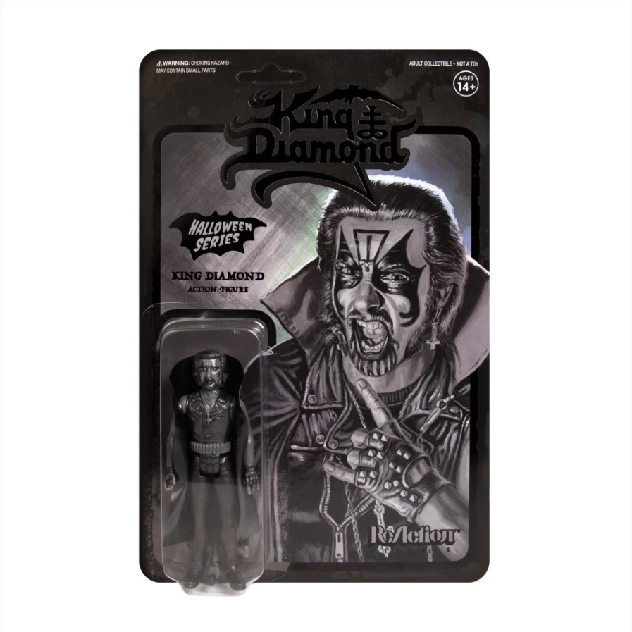 Super7 King Diamond Reaction Action Figure - Black Collectible Toy