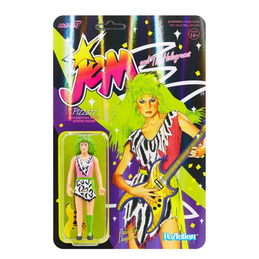 Super7 Jem And The Holograms Pizzazz Reaction Figure Collectible Toy