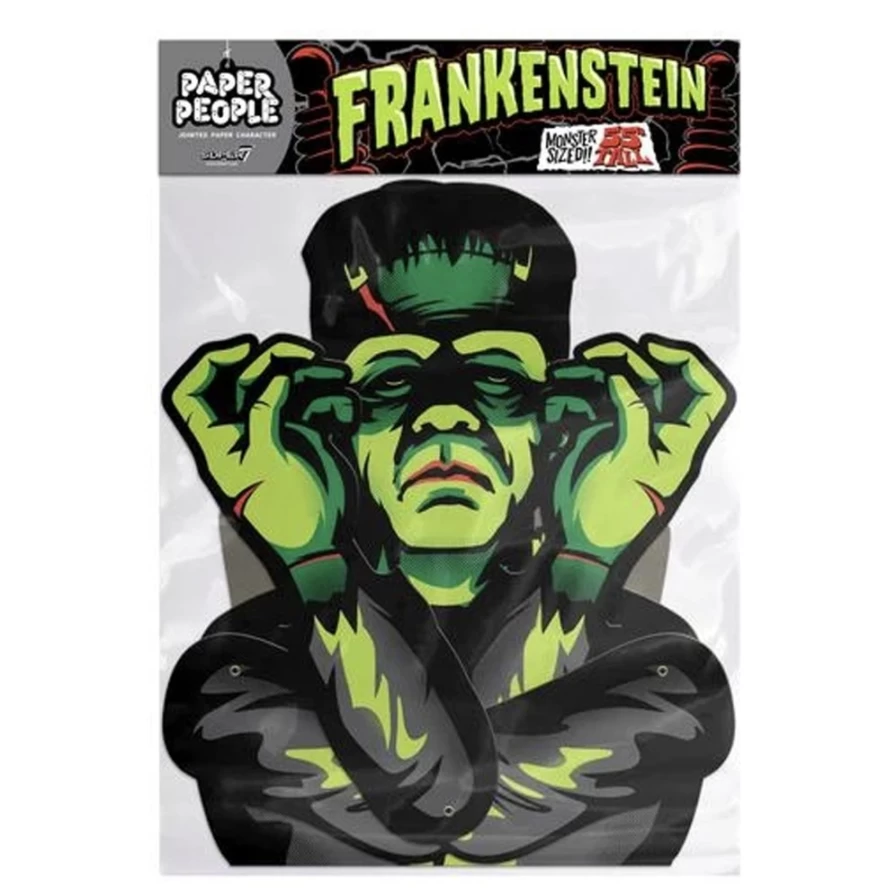 Super7 Universal Monsters Frankenstein Paper People Collectible Toy