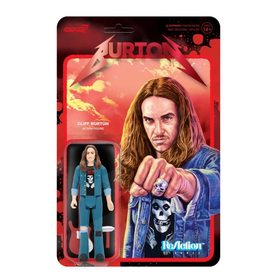 Super7 Cliff Burton Reaction Figure - Cliff 'Em All Collectible Toy