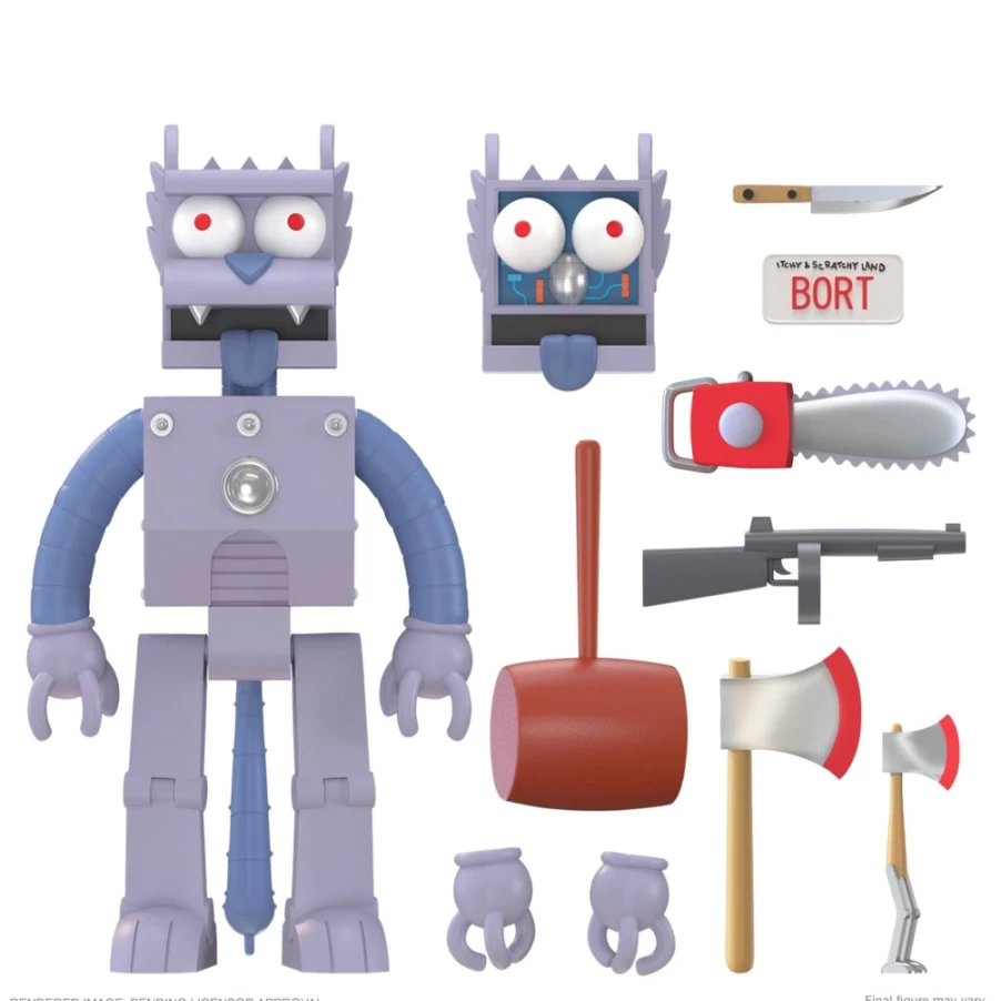 Super7 The Simpsons Ultimates! Wave 1 - Robot Scratchy Action Figure Collectible