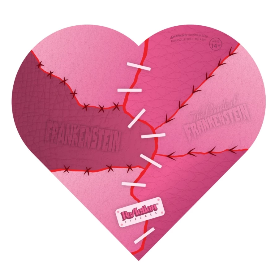 Super7 Universal Monsters Frankenstein & Bride Of Frankenstein 2-Pack Valentine's Day Heart Box Collectible Figures