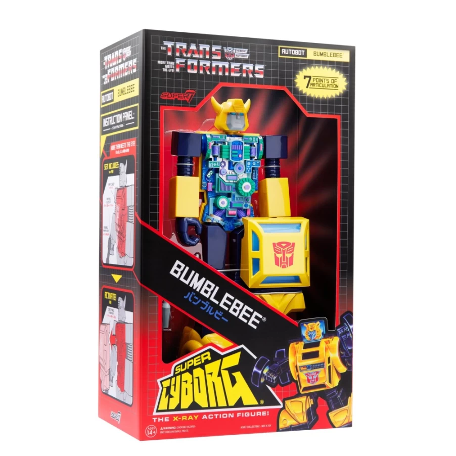 Super7 Transformers G1 Bumblebee Super Cyborg Action Figure - Full Color Collectible