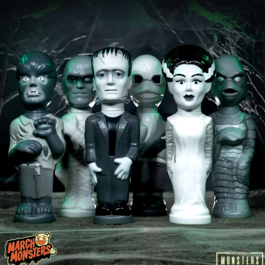 Super7 Universal Monsters Super Soapies Silver Screen Edition - 6 Piece Collectible Set