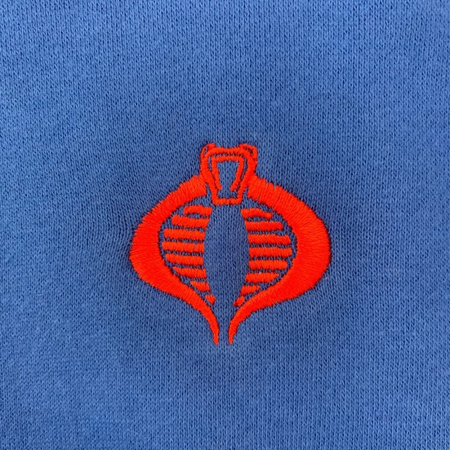 Super7 G.I. Joe Cobra Logo Embroidered Sweatshirt - Officially Licensed Fleece Pullover