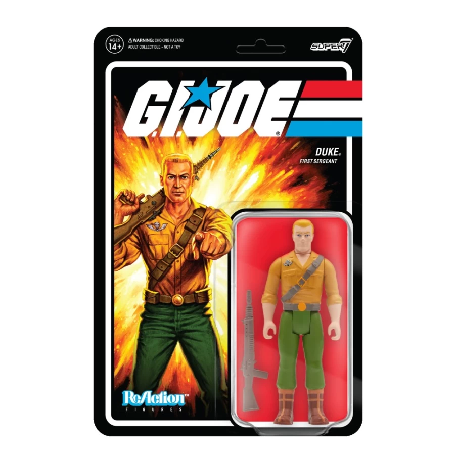Super7 G.I. Joe Reaction Figures Wave 2 - Duke Action Figure Collectible Toy