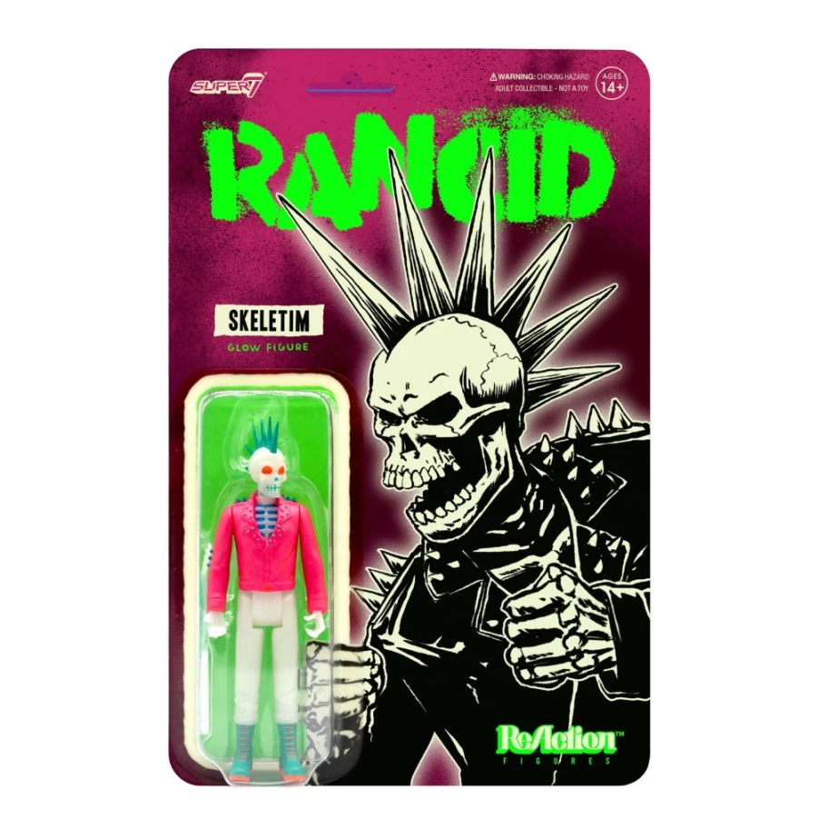 Super7 Skeletim Glow in the Dark Reaction Figure - Rancid Collectible