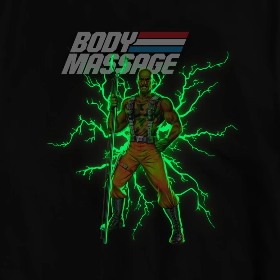 Super7 G.I. Joe Graphic T-Shirt - Official Body Massage Design Cotton Tee