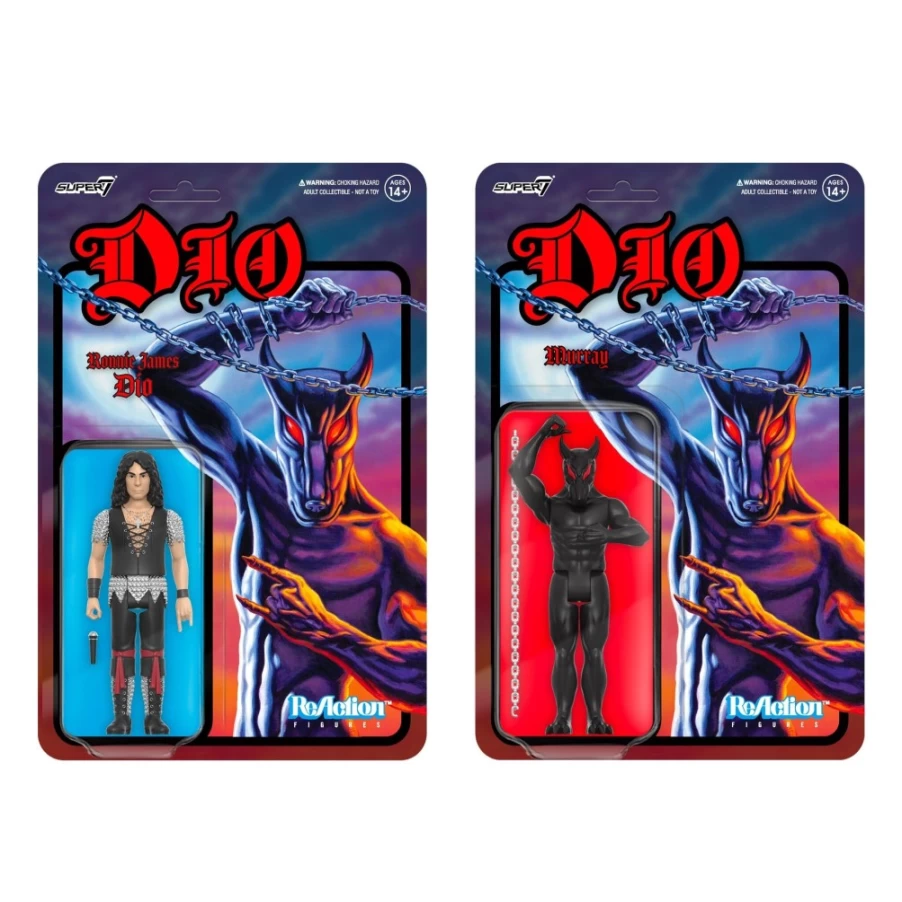 Super7 Ronnie James Dio & Murray Reaction Figures - Official Dio Collectible Action Figures