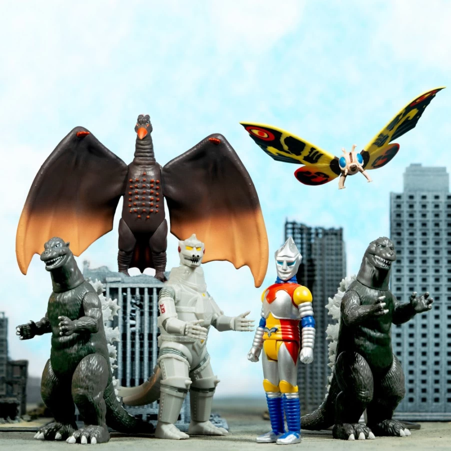 Super7 Reaction Toho Wave 1 Action Figure Set - 6-Piece Collectible Series