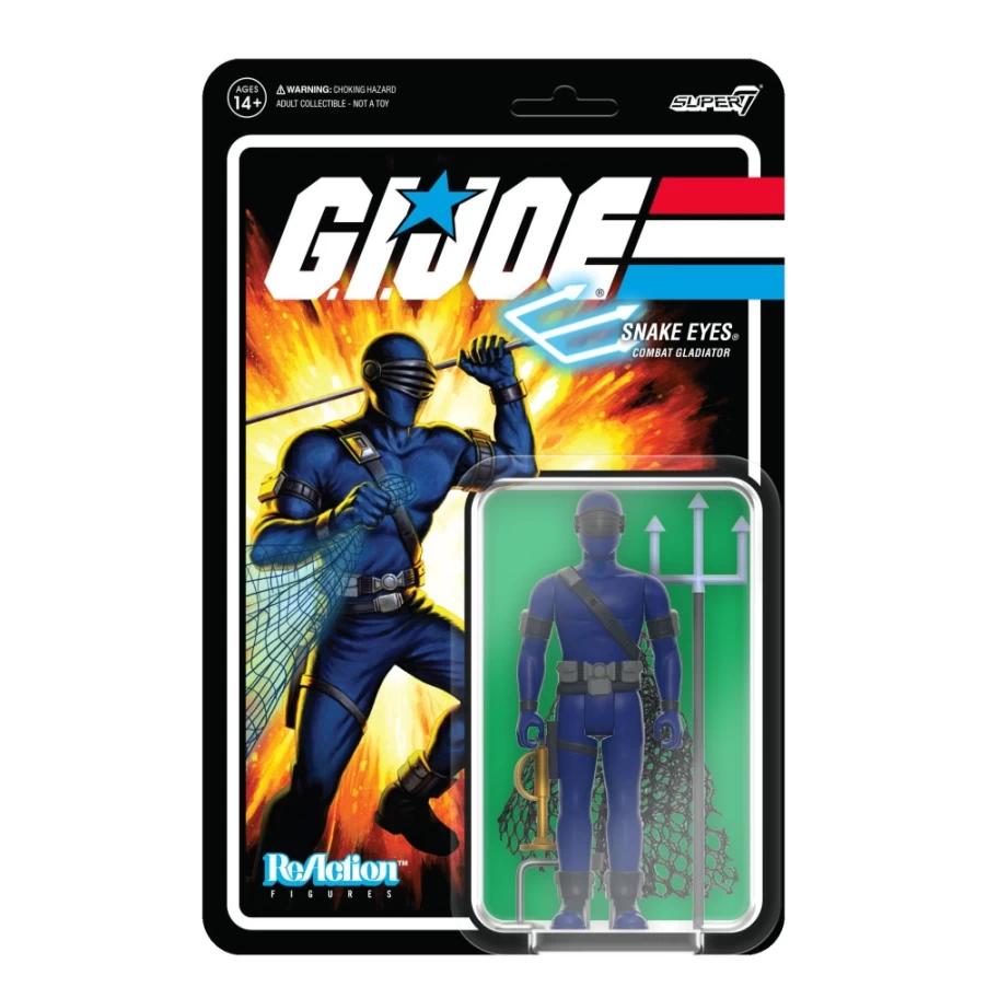 Super7 G.I. Joe Reaction Figures Wave 5 - Snake Eyes Combat Gladiator Action Figure