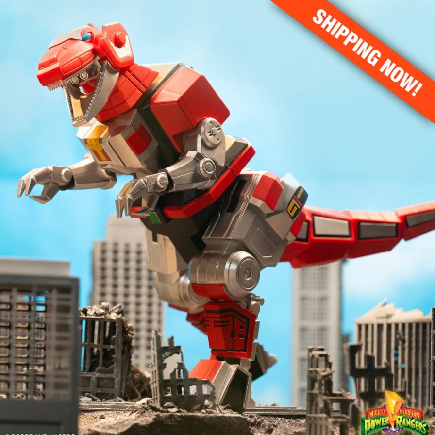 Super7 Mighty Morphin Power Rangers Ultimates Wave 1 Tyrannosaurus Dinozord Action Figure Collectible