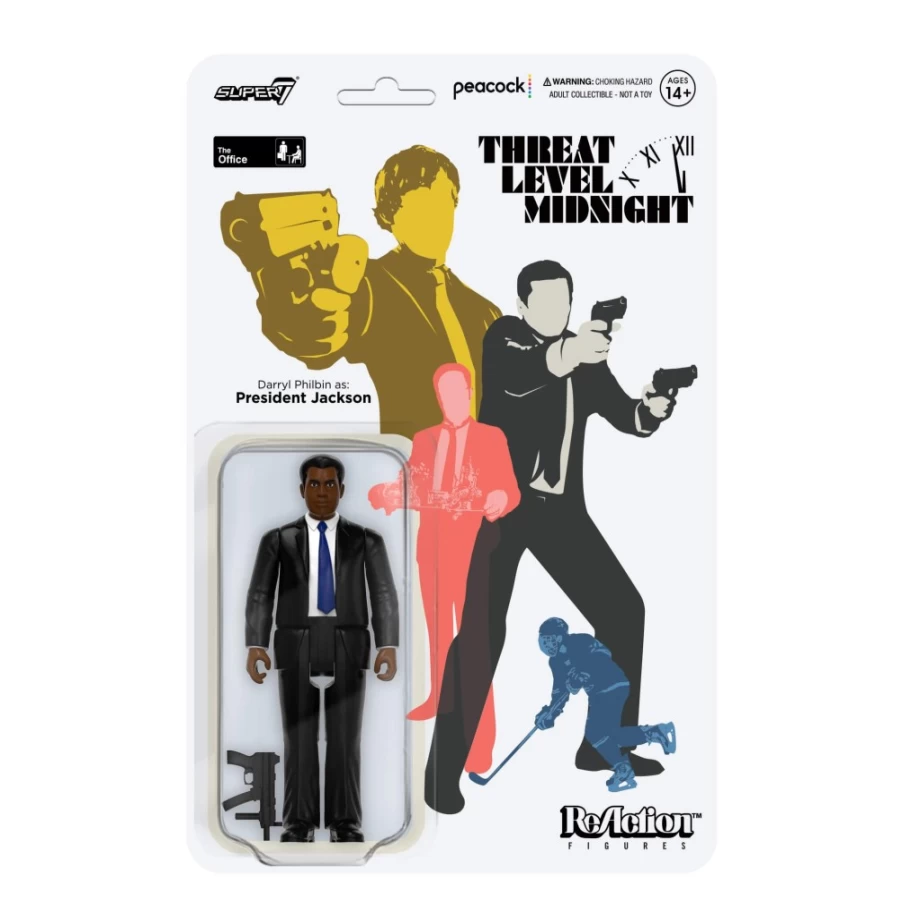 Super7 The Office Reaction Figures Wave 1 - Darryl Philbin as President Jackson Collectible Toy