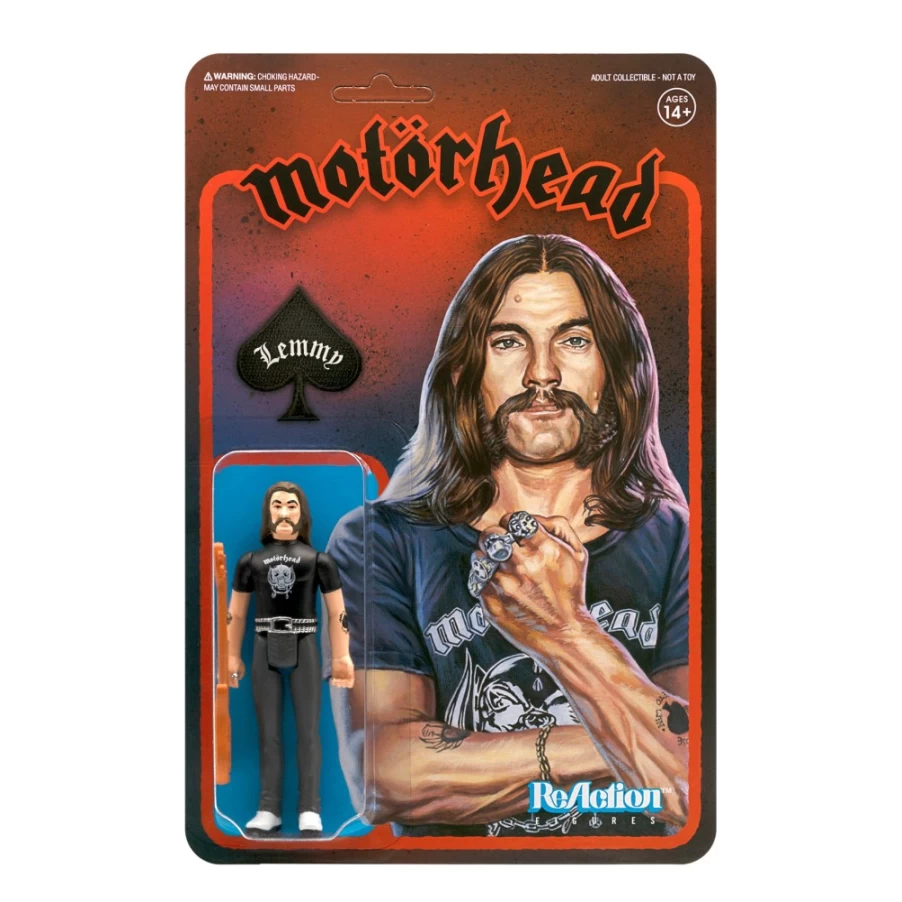 Super7 Motorhead Lemmy Kilmister Reaction Collectible Figure - Official Merchandise
