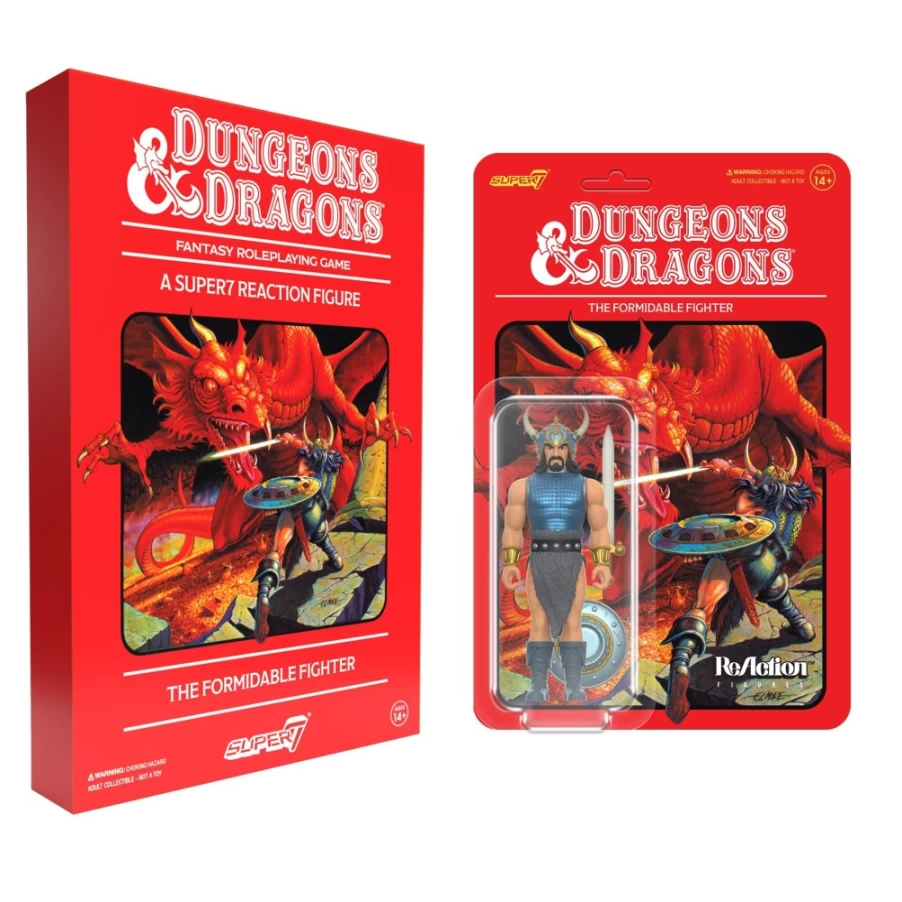 Super7 Dungeons And Dragons Reaction Formidable Fighter Action Figure Collectible