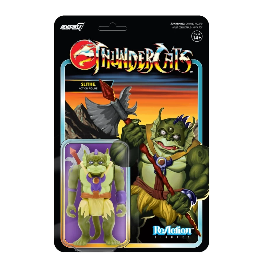 Super7 Thundercats Slithe Reaction Figure - Toy Variant Collectible Action Figure