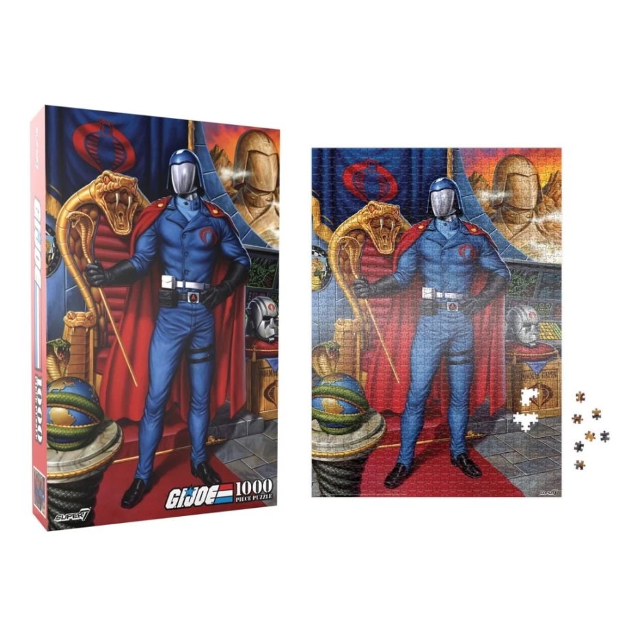 Super7 G.I. Joe Cobra Commander 1000 Piece Jigsaw Puzzle for Adults and Collectors