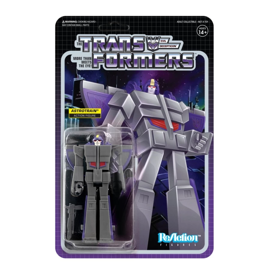 Super7 Transformers Reaction Astrotrain Action Figure - Wave 2 Collectible