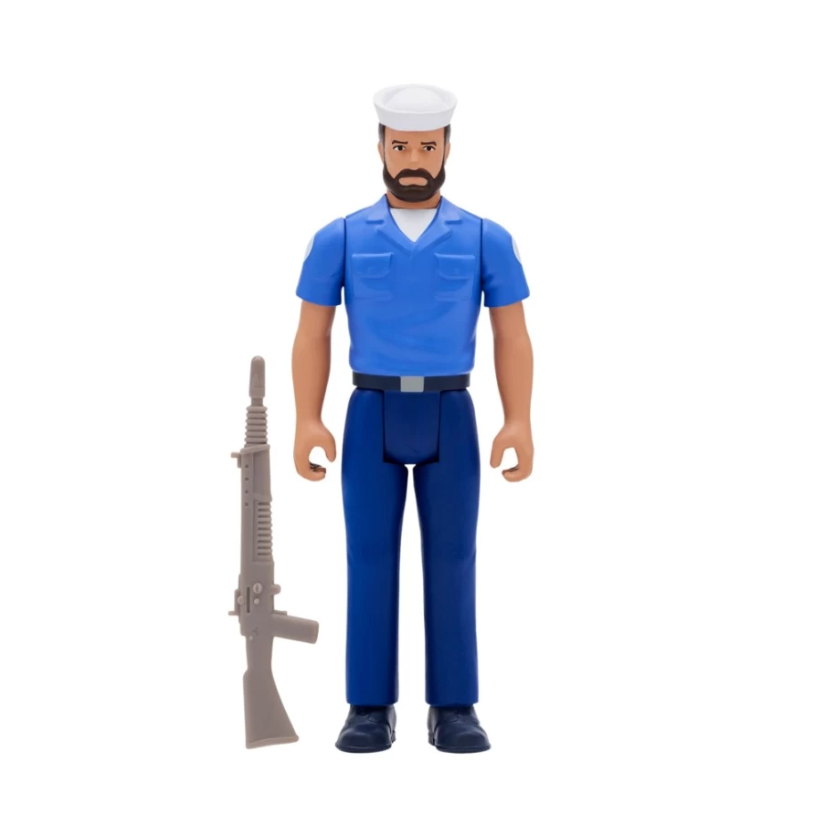 Super7 G.I. Joe Reaction Figures Wave 2 - Cobra Blueshirt Trooper (Tan) 3.75-Inch Action Figure
