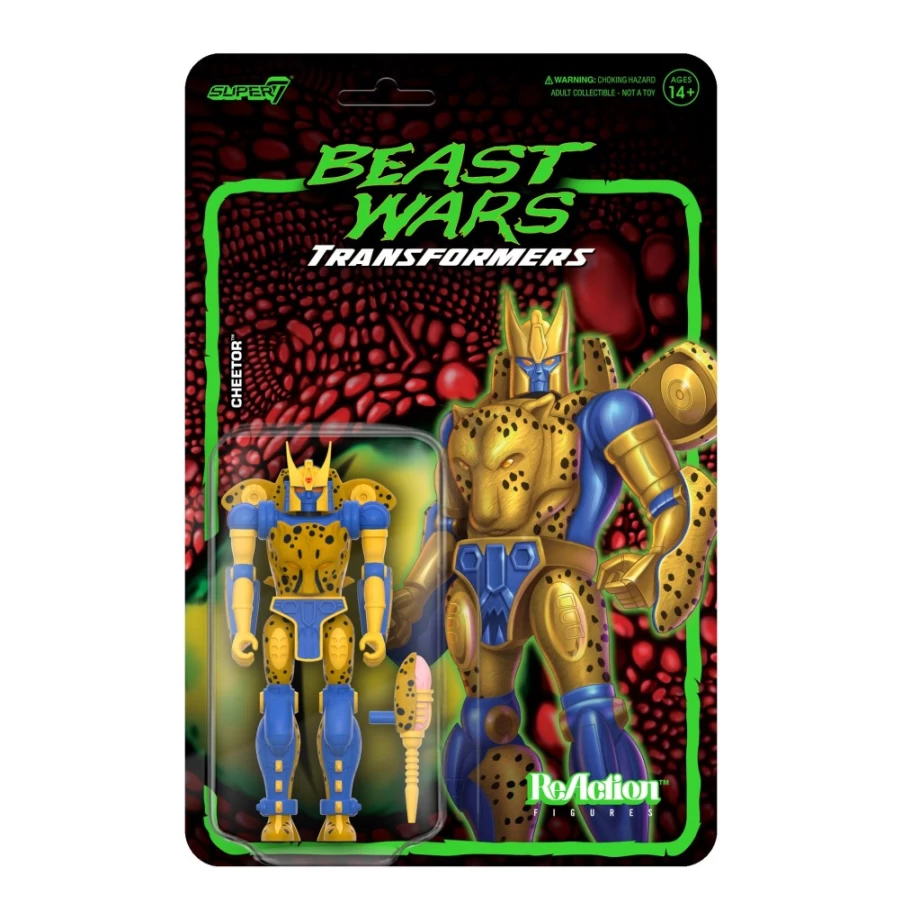 Super7 Transformers Reaction Wave 7 Beast Wars Cheetor Action Figure